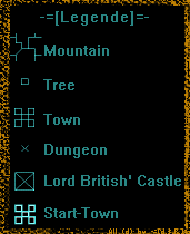 Akalabeth Map Legende