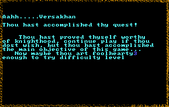 Akalabeth level 2 finished