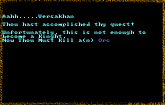 Akalabeth And now Lord British want's an Orc