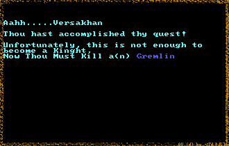 Akalabeth Lord British demands a Gremlin