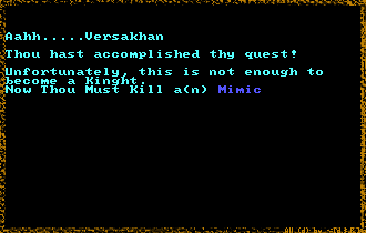 Akalabeth Lord British want's me to bring him a Mimic
