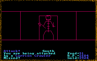 Akalabeth Versakhan gets attacked by a Mimic